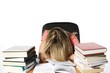 Bored girl student