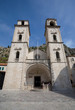 Montenegro, Kotor, Cathedral of Saint Tryphon in clear weather.