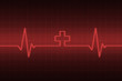 Pulsschlag mit Kreuz