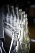 empty bottles in a row empty bottles in a row