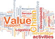 Value chain background concept