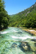 Green  water rafting on the rapids of River Neretva