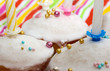 cakes covered with topping and nonpareil