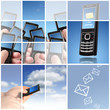 Collage.Communication concept. Collage.Communication concept.