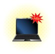 Laptop icon on a white background