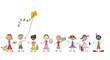 ribambelle enfant plage sans fond