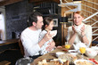 Photos : Petit d�jeuner en famille