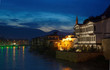 NIghtscape of Amasya city, Turkey