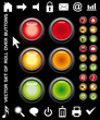 Roll over buttons on a black background