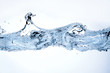 Water splash isolated on white