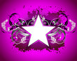 star with floral elements
