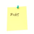 Postit für Diät
