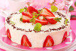 cheesecake with strawberry cheesecake with strawberry