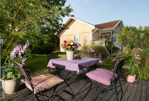 Photo: house and garden house and garden