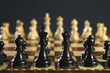 Chess pieces on board