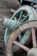 Old cart wheels