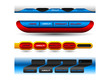 Editable website vector buttons