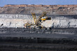Photo en ligne au meilleur prix huge and deep  coal mine with excavator machine in europe