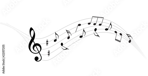 Vector: music notes background music notes background