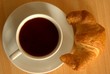 Croissant and a cup of tea