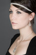 Stunning Teenage Girl in Diamond Necklace