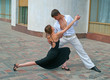 young couple dancing