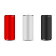 Colorful aliminum drink cans over white background Colorful aliminum drink cans over white background