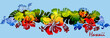 hibiscus tea leaf band_rainbow