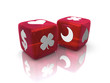 Concept of special lucky charm dices
