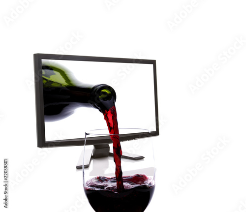 Pouring Red Wine From The Internet