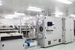 Automated production line in modern Solar silicon factory Automated production line in modern Solar silicon factory
