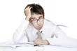 Overworked businessman Overworked businessman