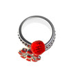 Ring with red glass