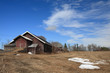 Old barn by a field Old barn by a field