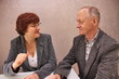 elderly couple decide money issues