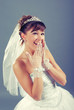 emotional young bride