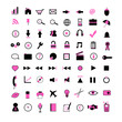 Pink Web and Business Icons