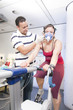 Sportlerin beim Leistungstest