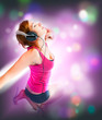 sexual woman in headphones sexual woman in headphones