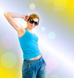 sexual woman in headphones sexual woman in headphones
