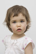 Baby girl 1 year 6 months with focus view portrait Baby girl 1 year 6 months with focus view portrait