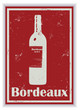 Etiquette de bouteille de vin Bordeaux