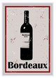 Etiquette de bouteille de vin Bordeaux