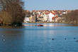 Großer Teich mit Häuserfront in Altenburg Großer Teich mit Häuserfront in Altenburg