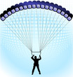 Vector: Fallschirm Fallschirm