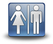 3D Effect Icon "Restrooms"