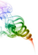 Photo: colored smoke isolated on white colored smoke isolated on white