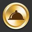 Dinner Platter on Golden Internet Button