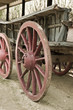 Wooden cart wheel
