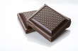 piece of chocolate isolated